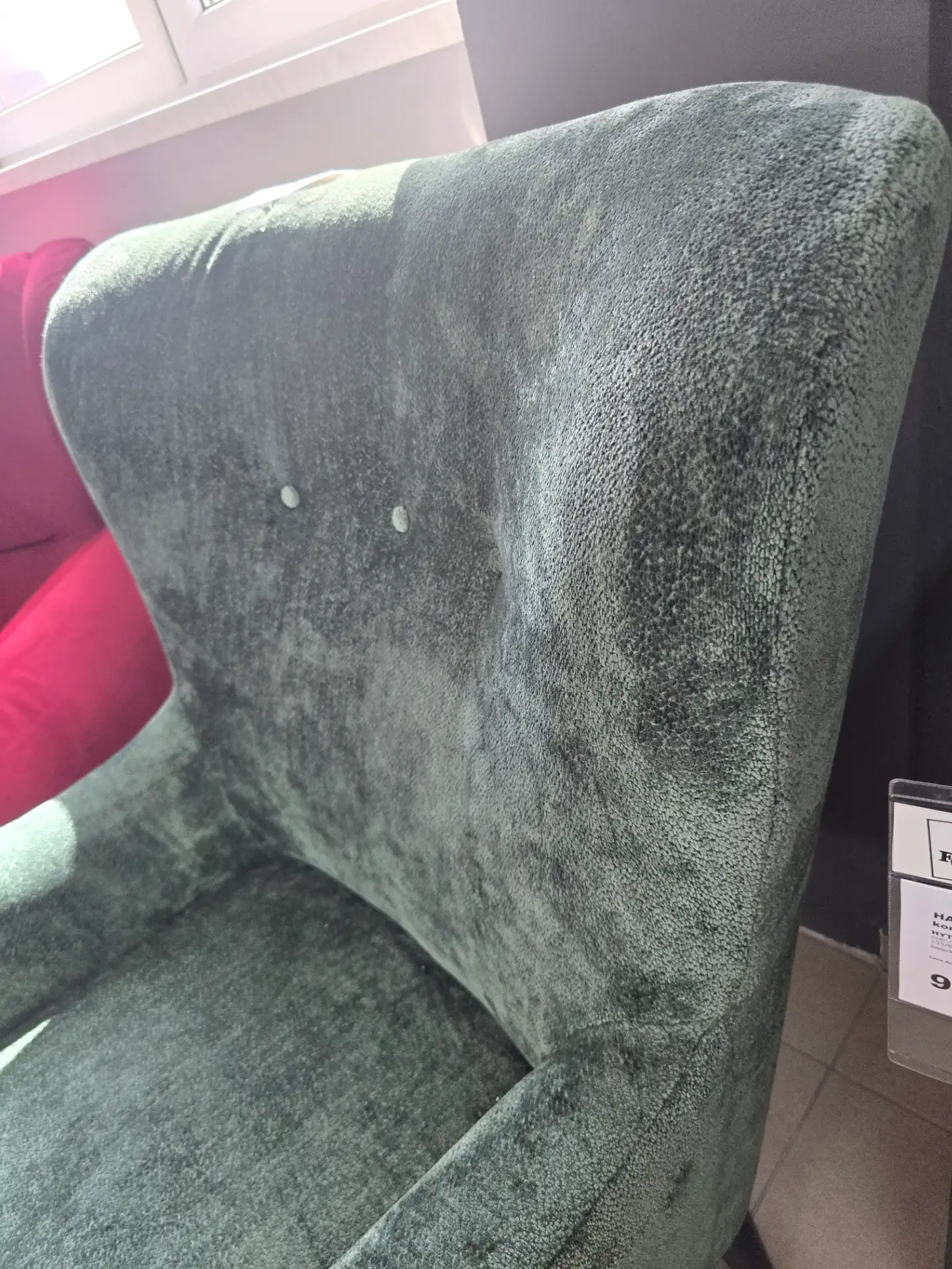 Black Red White Fotel uszak MOTI zielony 