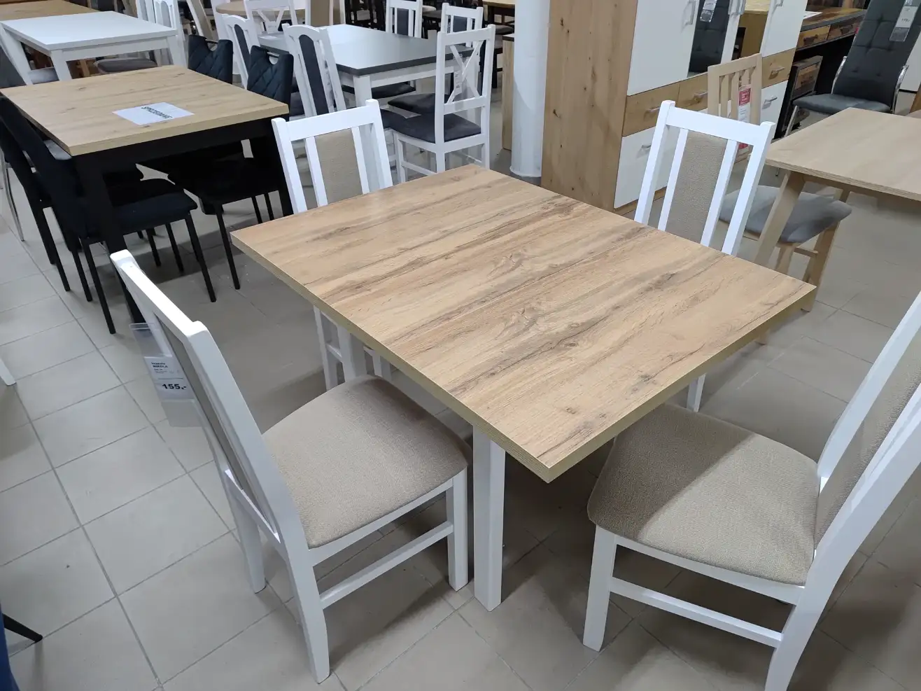 STÓŁ + 4 KRZESŁA STÓŁ + 4 KRZESŁA