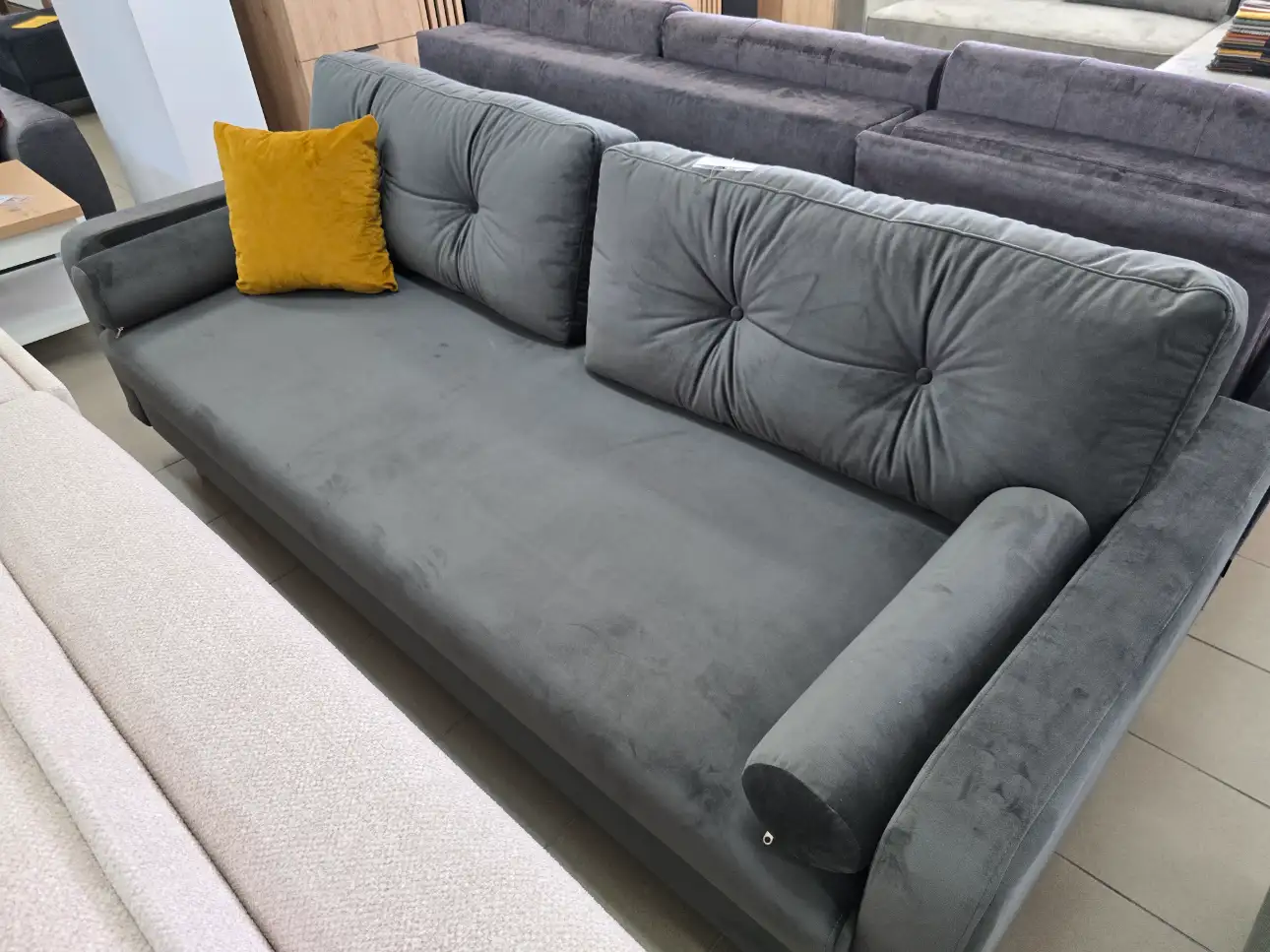 Sofa IMERO NEW kanapa z funkcją spania i pojemnikiem na pościel