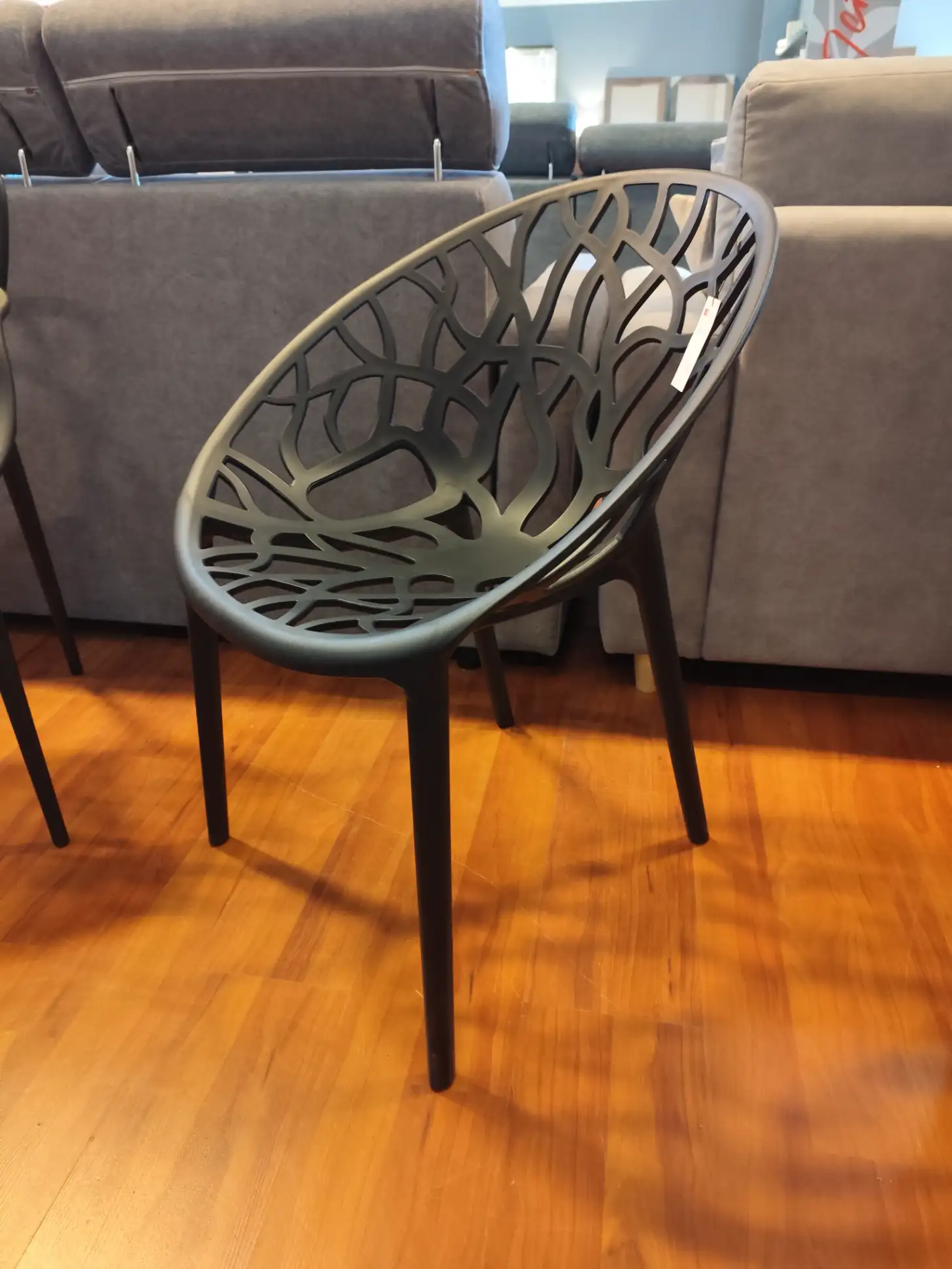 Krzesło K16-FX unikalny wzór czarne tworzywo