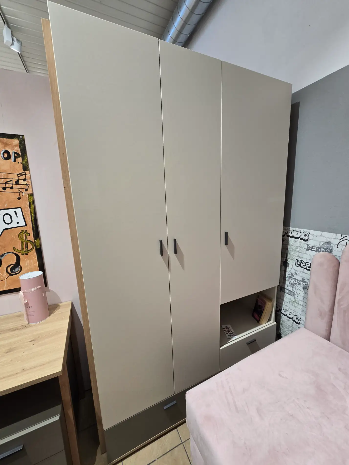 Lenat Meble Zestaw mebli młodzieżowych LENNY biurko + stolik + regał + półka (LY-01, 02, 04, 05, 07)