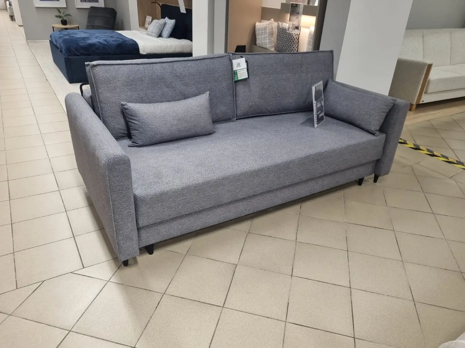 Sofa META kanapa z funkcją spania DL szara