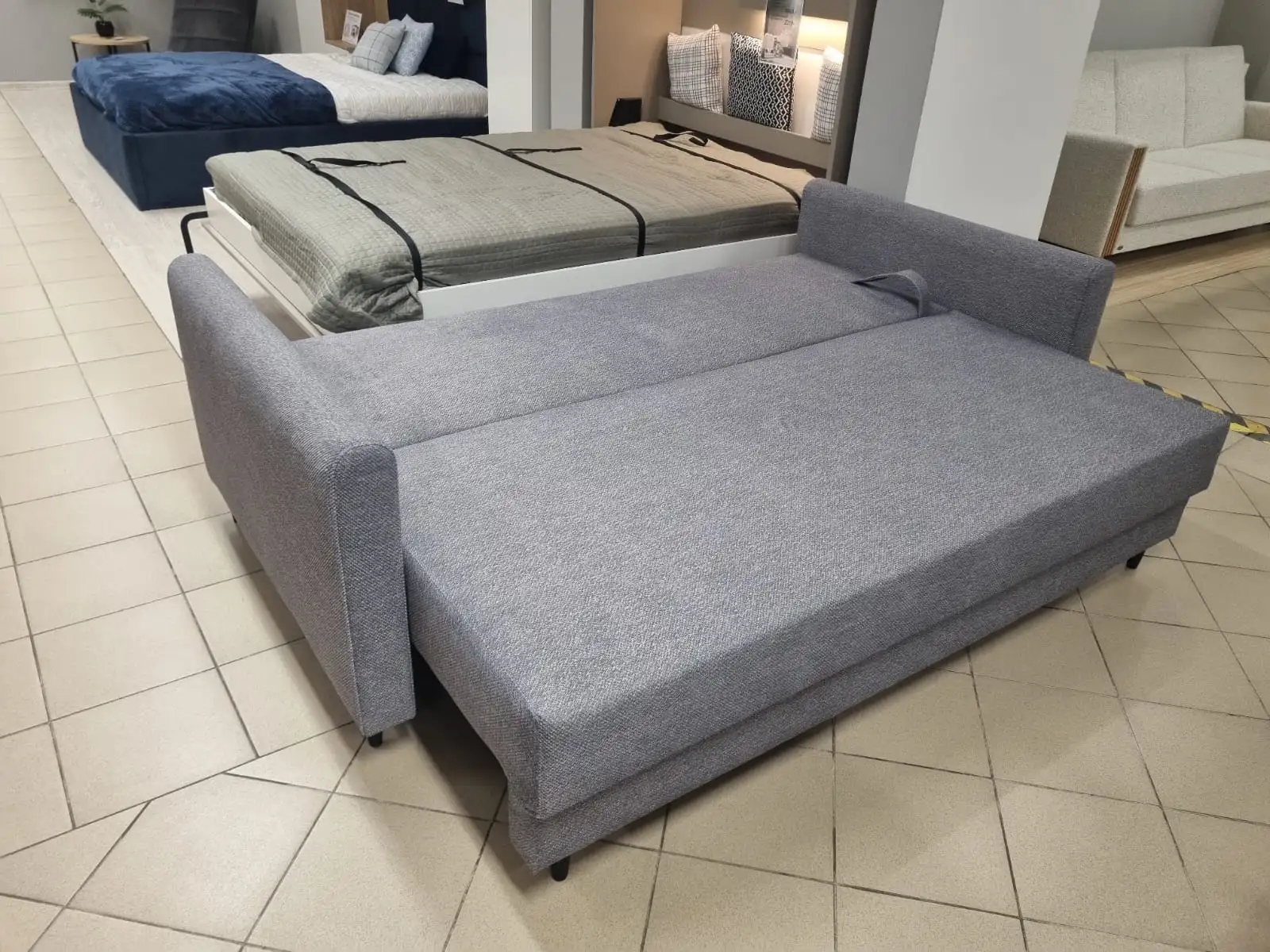Sofa META kanapa z funkcją spania DL szara