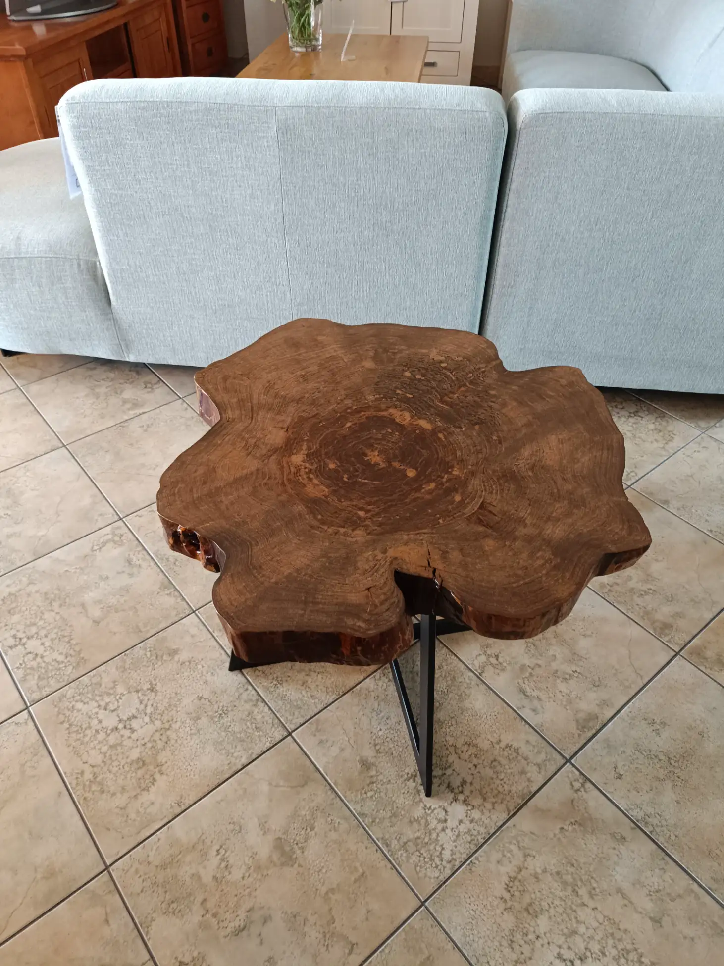 Stolik Kawowy Plaster Pnia Dębowy 