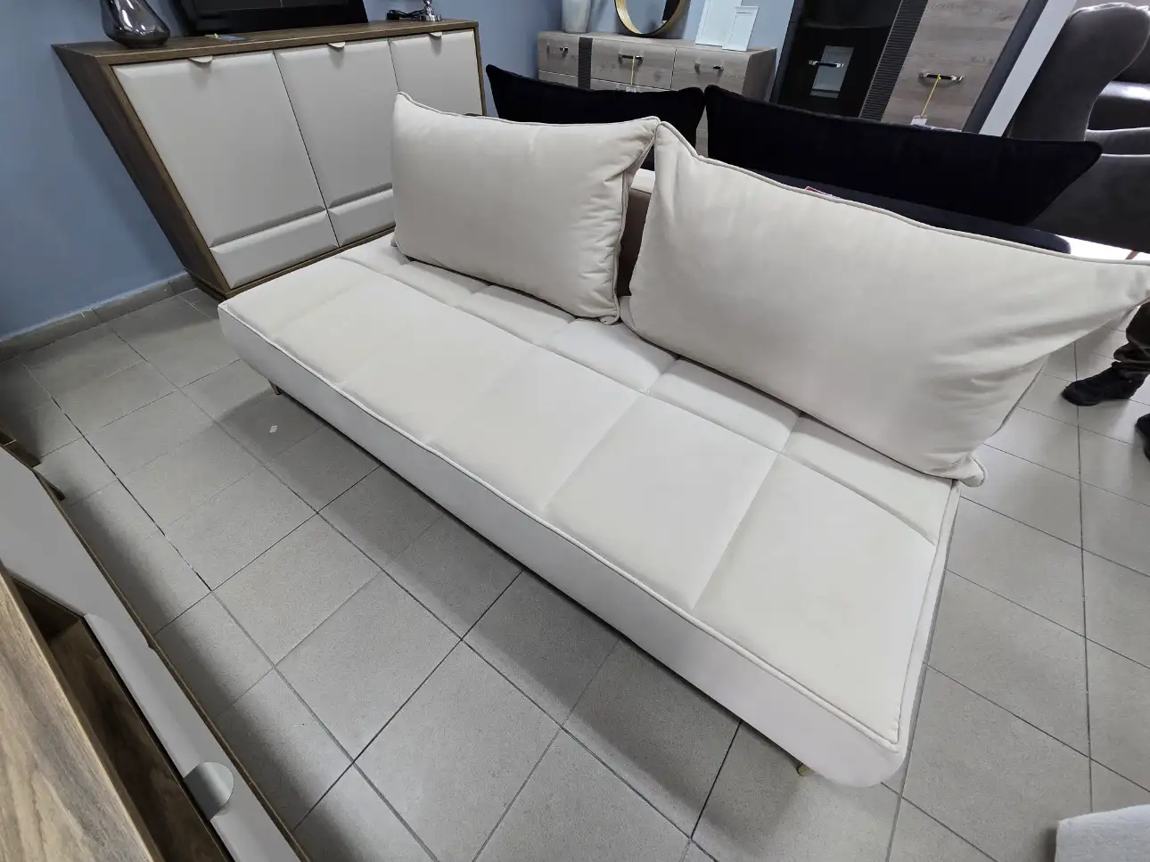 Kanapa ZOOM LUX sofa z funkcją spania DL beżowa