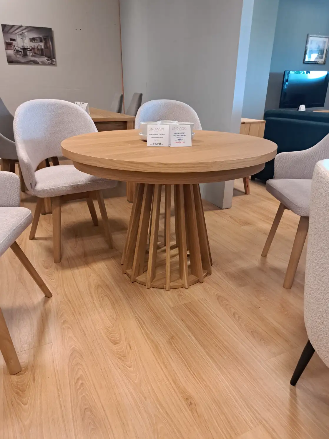 Halex Stół rozkładany LAMELLO 110 - 310 cm Dąb Lakier