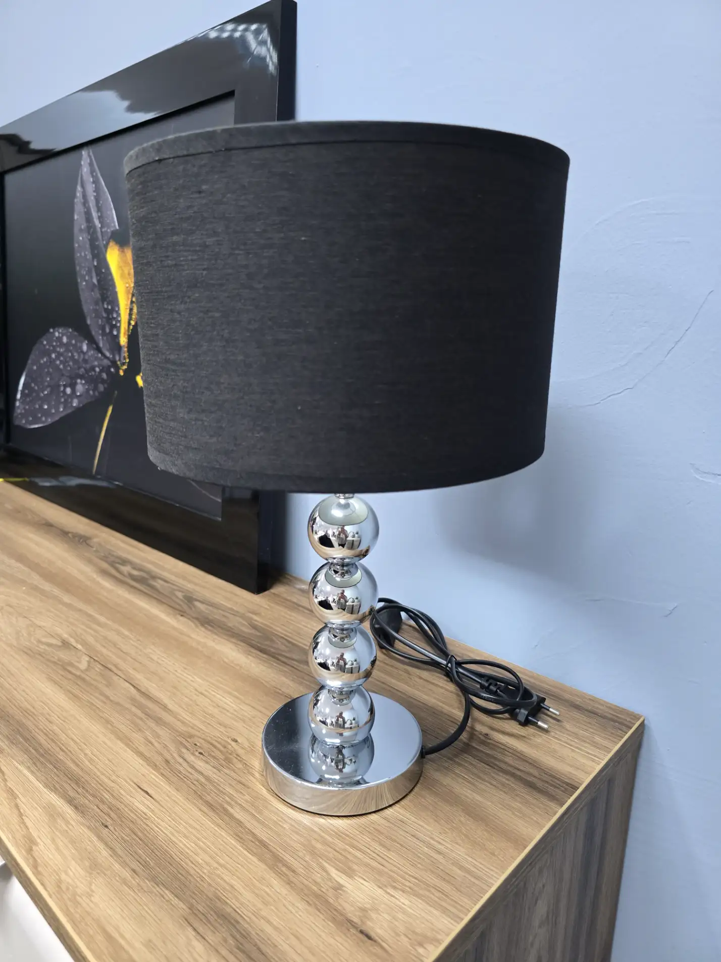 Lampka NOCNA Kulki STOŁOWA METALOWA