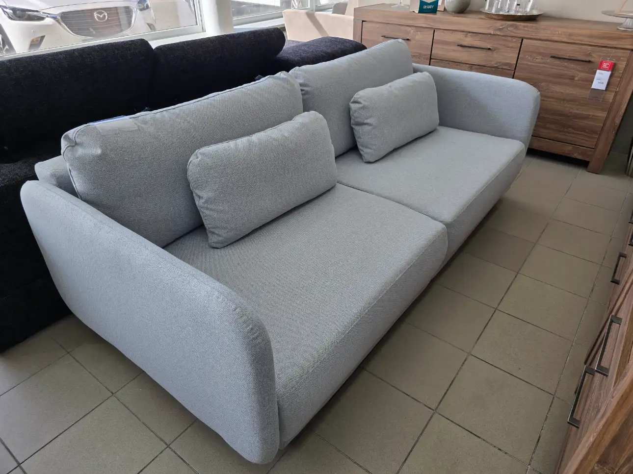 Puszman Sofa EBONY z funkcją spania i pojemnikiem