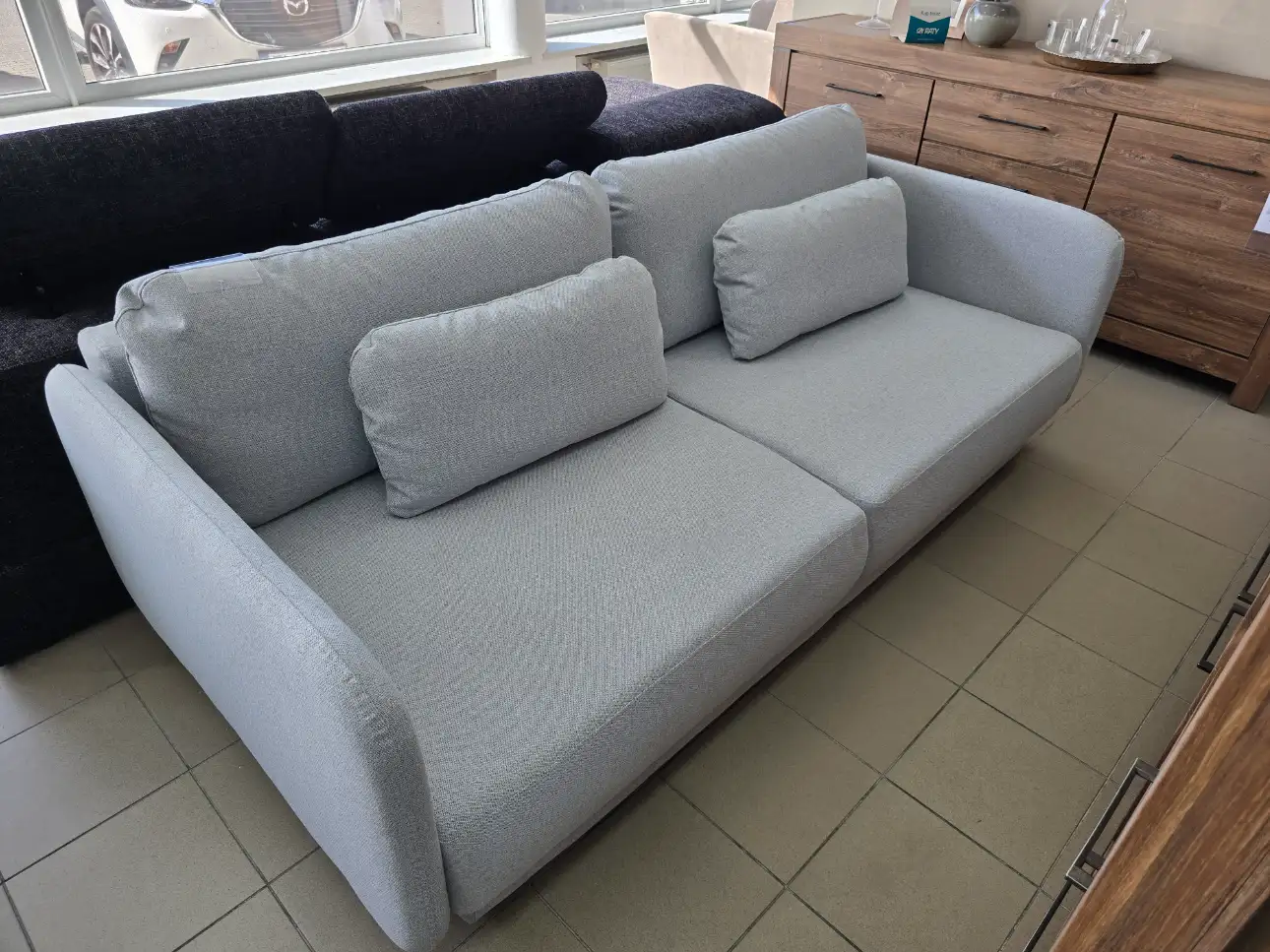 Puszman Sofa EBONY z funkcją spania i pojemnikiem