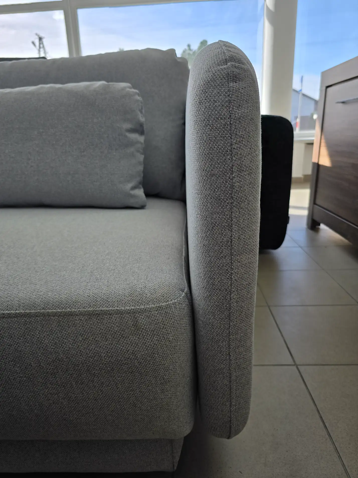 Puszman Sofa EBONY z funkcją spania i pojemnikiem
