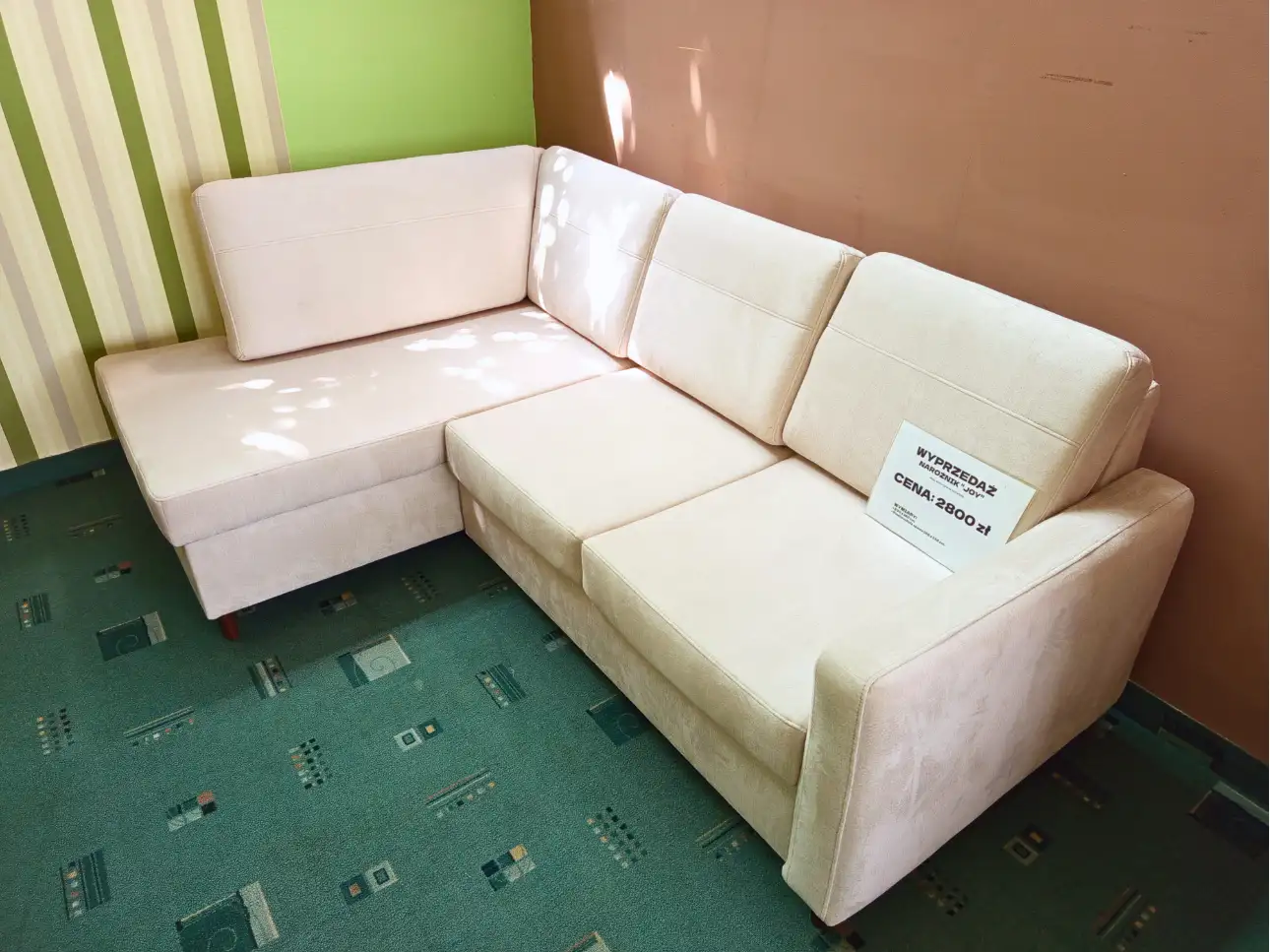 Wajnert Narożnik JOY 230 x 160 cm z funkcją spania i pojemnikiem