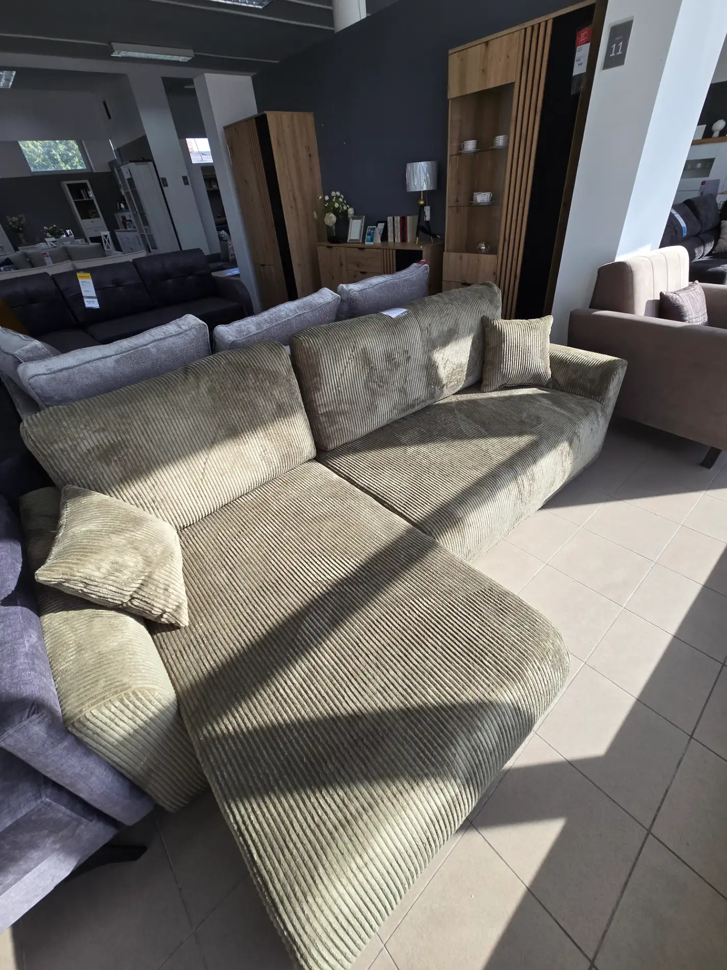 Black Red White Narożnik MEMA 233 x 145 cm z funkcją spania uniwersalny Black Red White Narożnik MEMA 233 x 145 cm z funkcją spania uniwersalny