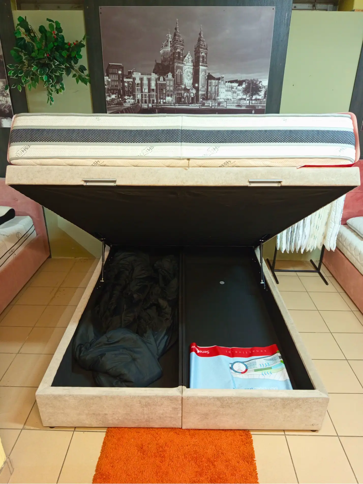 SenActive Łóżko kontynentalne PORTO 160 x 200 cm SenActive Łóżko kontynentalne PORTO 160 x 200 cm