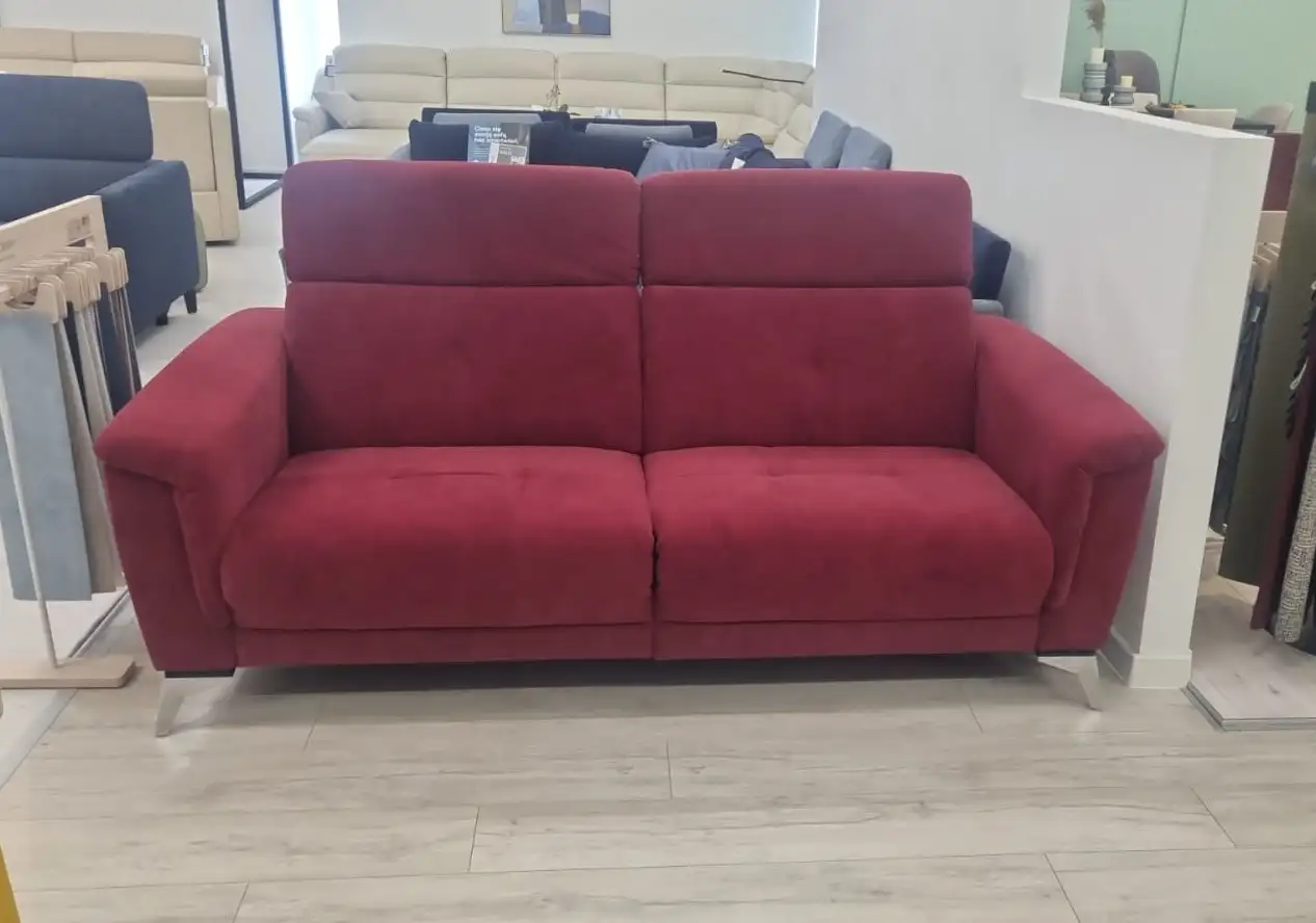 Vero Sofa AMAERNO z 2x funkcją relaks elektryczną sofa wypoczynkowa relax bordowa