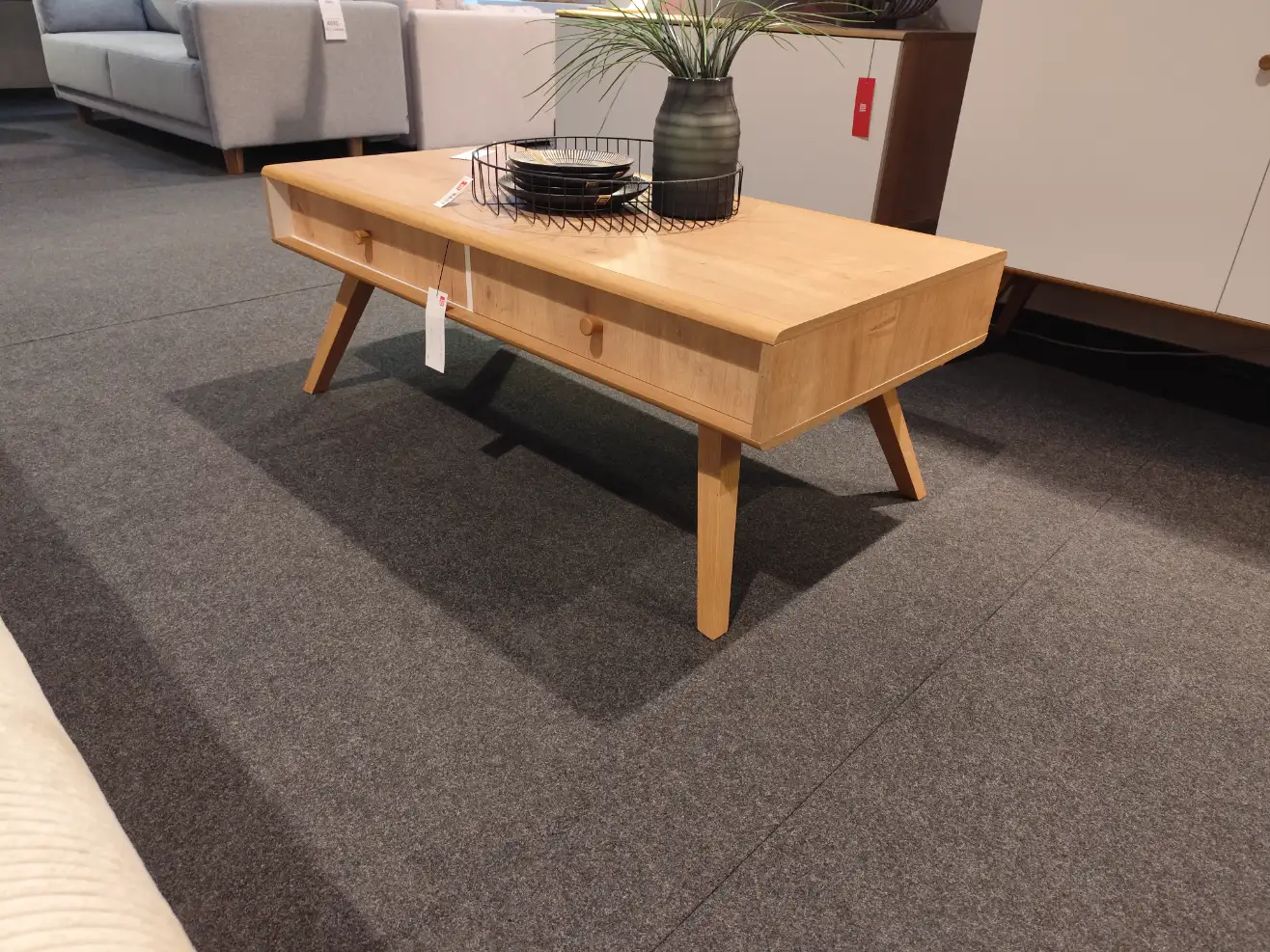 VOX Stolik kawowy NATURE + 2x szuflada ława front dębowy VOX Stolik kawowy NATURE + 2x szuflada ława front dębowy