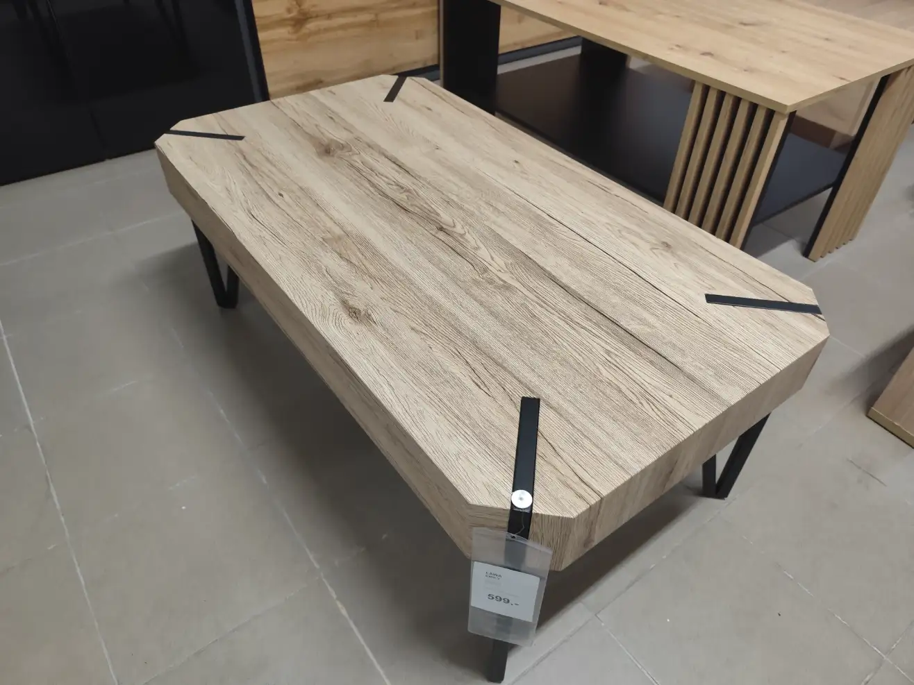 Halmar Ława EMILY stolik kawowy dąb san remo