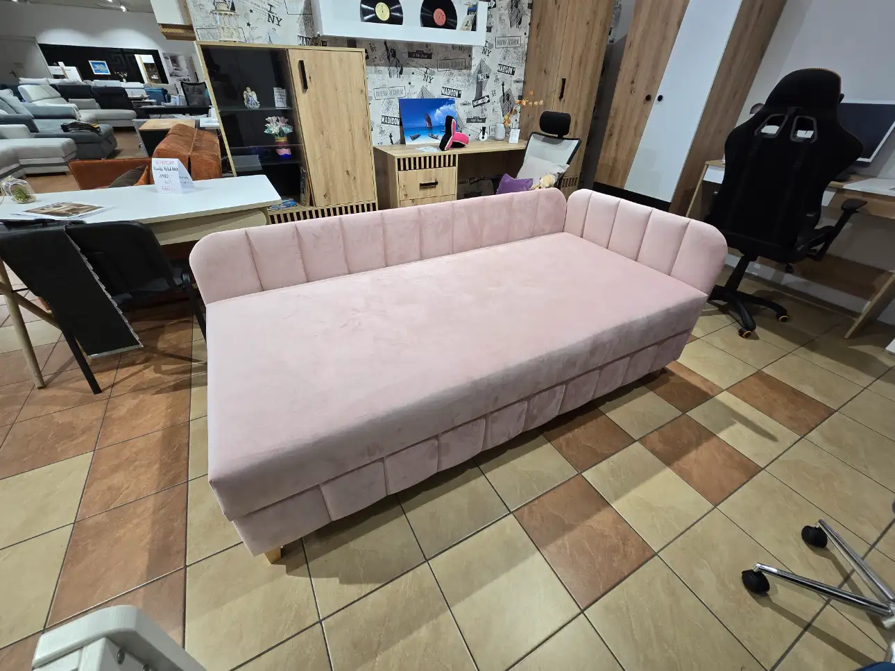Tapczan LILO powierzchnia spania 90x195 cm łóżko 1-osobowe z pojemnikiem