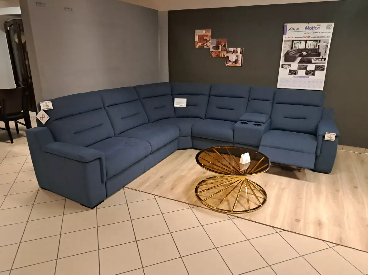 Feniks Narożnik MOTION z funkcją spania oraz funkcją relax 295 x 307 cm