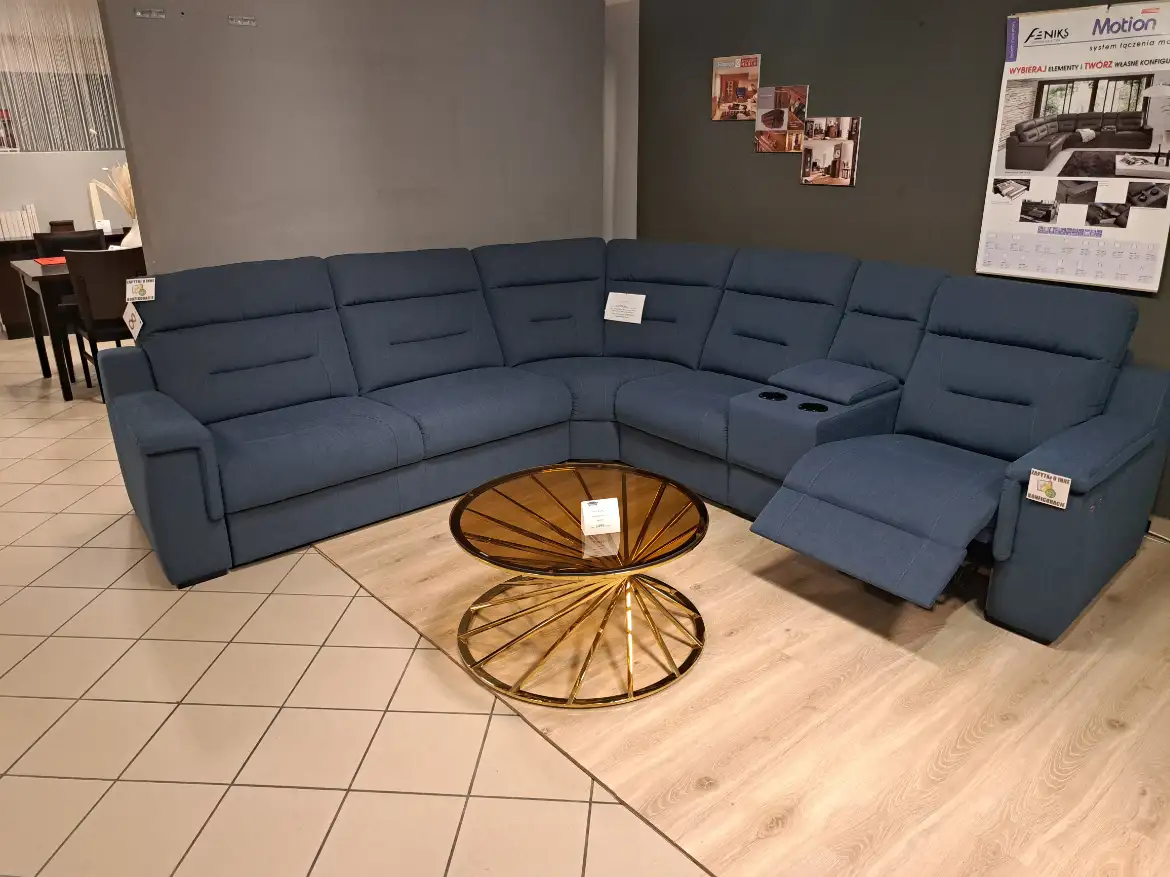 Feniks Narożnik MOTION z funkcją spania oraz funkcją relax 295 x 307 cm
