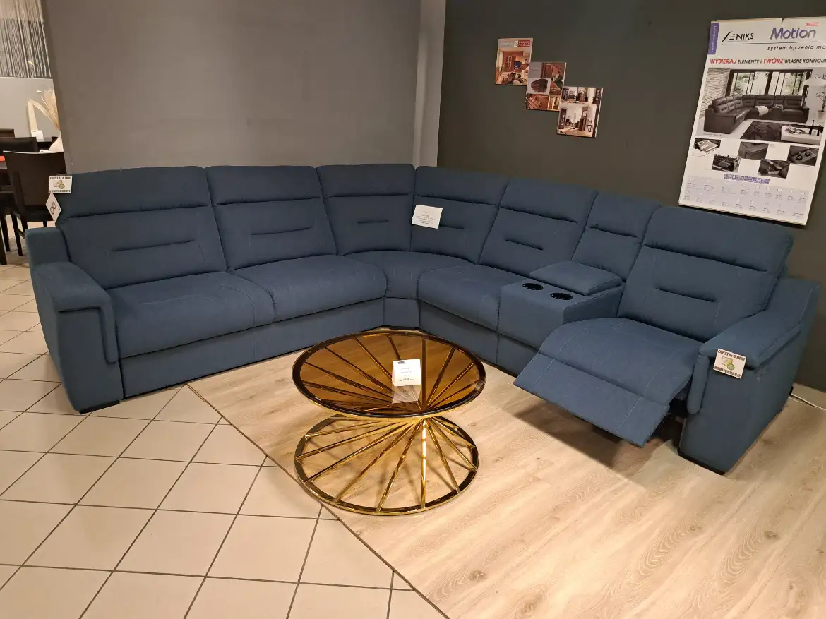 Feniks Narożnik MOTION z funkcją spania oraz funkcją relax 295 x 307 cm